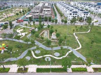 Liền Kề Nhà Vườn mặt đường 16,5m nhìn công viên Hud Mê Linh, 2 mặt đường, giá chủ đầu tư.
