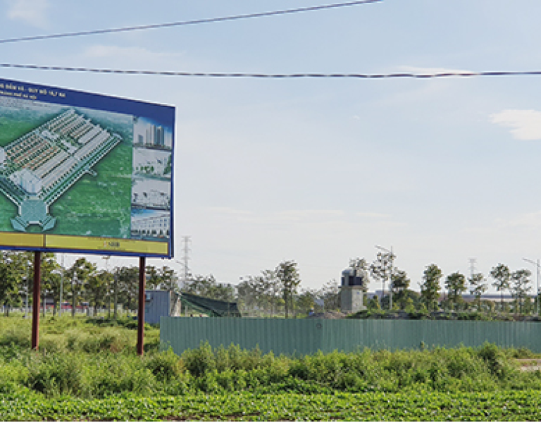 Đất dự án ở Mê Linh (Hà Nội) bỏ hoang vì nhiều lý do