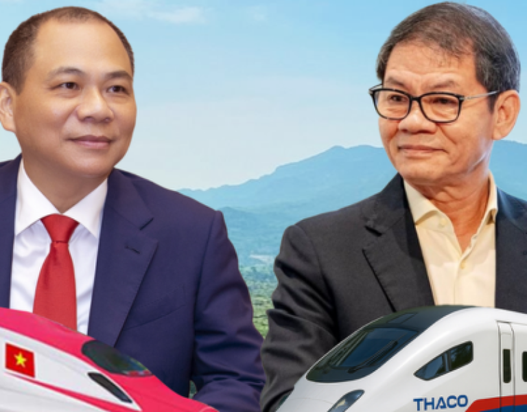 "Đường đua" làm dự án đường sắt tốc độ cao Bắc – Nam thêm nóng: Phương án của tỷ phú Phạm Nhật Vượng và Trần Bá Dương khác nhau ra sao?