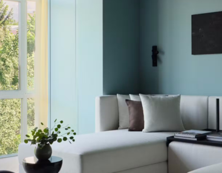 Nội thất tông màu tối đầy phong cách cho căn hộ chung cư