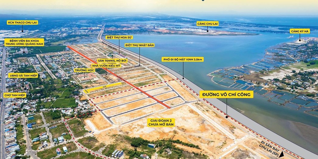 Bán đất nền Vịnh biển khu đô thị biển cạnh sân bay Chu Lai giá gốc từ CĐT