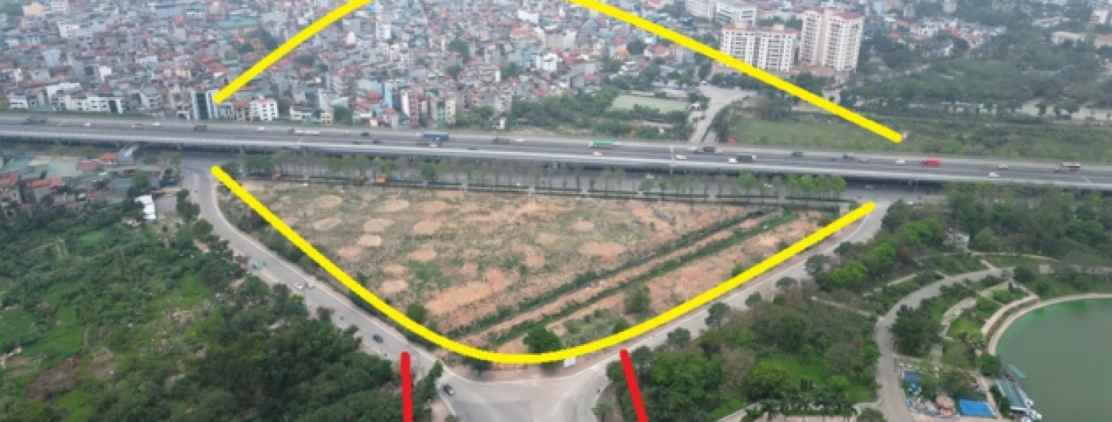 Hà Nội: Cận cảnh trục đại lộ Tây Thăng Long 10 làn xe đang dang dở