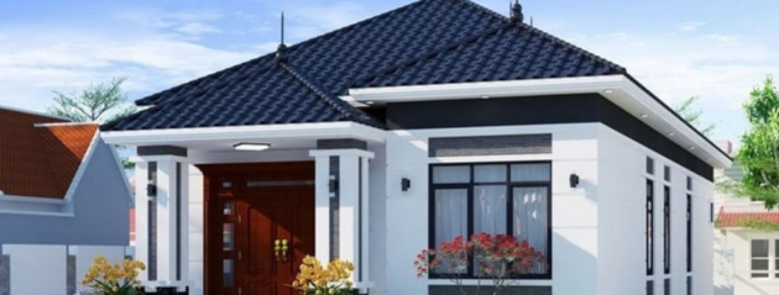 Những mẫu thiết kế nhà 1 tầng mái Nhật phổ biến nhất 2025