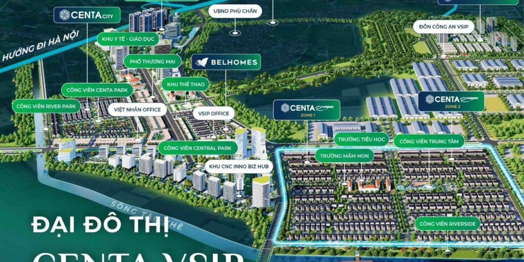 Mở bán Centa Riverside Vsip Bắc Ninh giai đoạn 2, mua trực tiếp chủ đầu tư