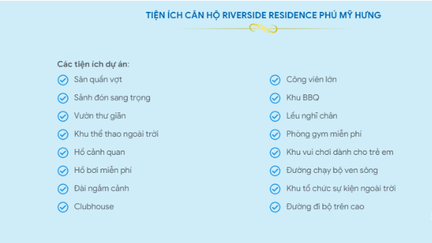 Các tiện ích dự án