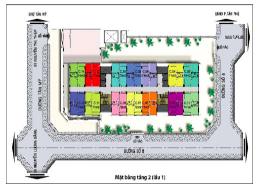 Mặt bằng tầng 2 (lầu 1)