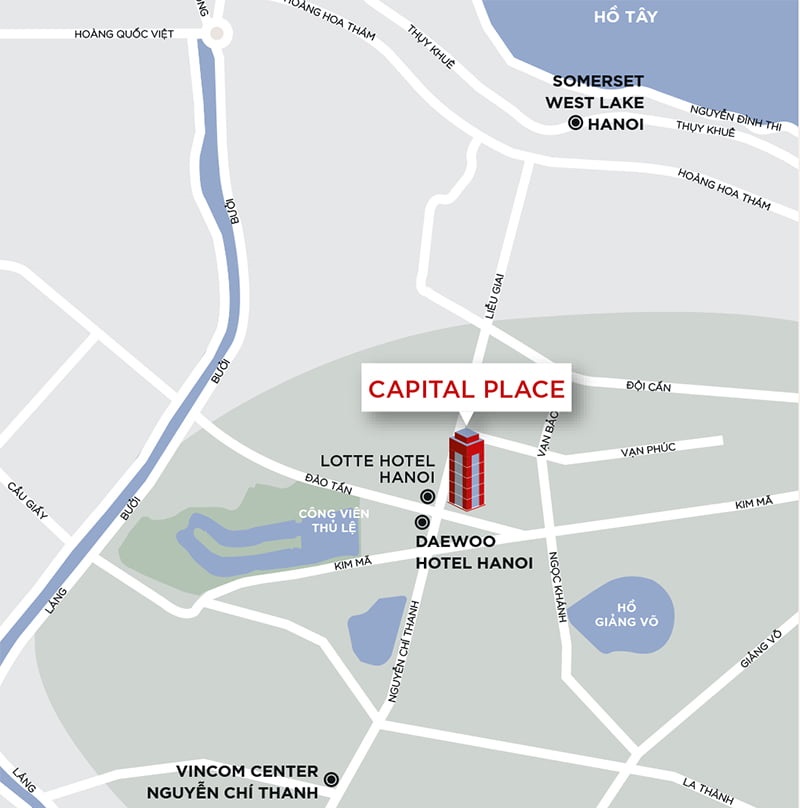 Vị trí dự án Capital Place