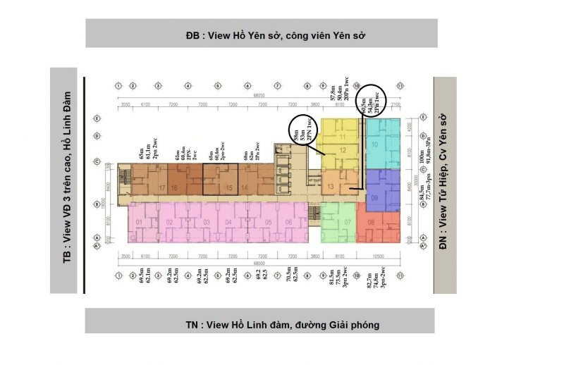 Mặt Bằng Thiết Kế Chung cư 83 Ngọc Hồi 