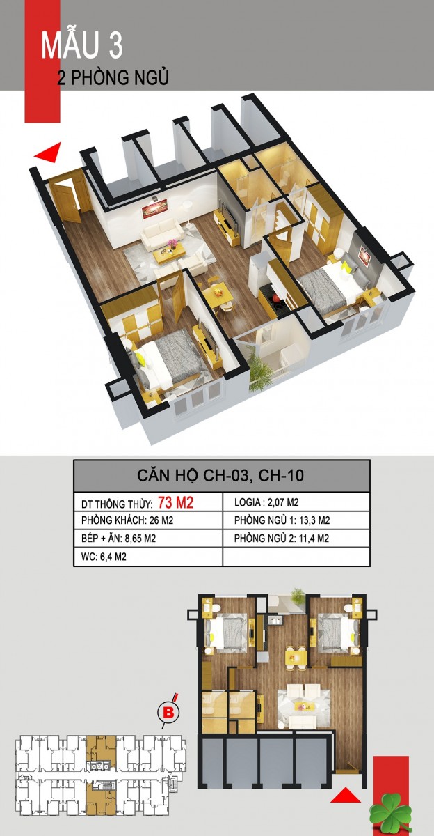 Thiết kế căn hộ CH-03,CH-10