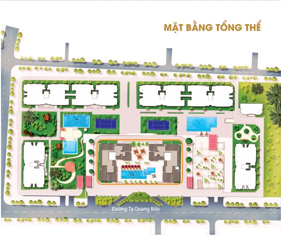 Mặt bằng tổng thể dự án căn hộ Central Premium