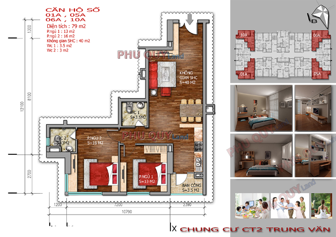 Thiết kế căn hộ 79m2 chung cư Trung Văn – Vinaconex 3.