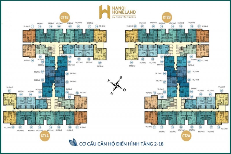 Tổng mặt bằng Hà Nội Home Land Long Biên