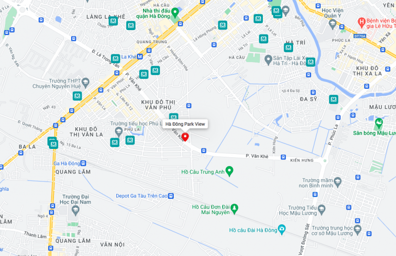 Vị Trí Dự án Chung Cư Hà Đông Park View