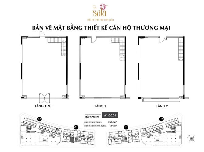  Bản vẽ MB thiết kế căn hộ thương mại dự án SARIMI SALA