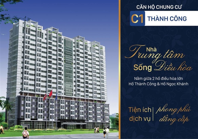 Phối cảnh dự án chung cư C1 Thành Công