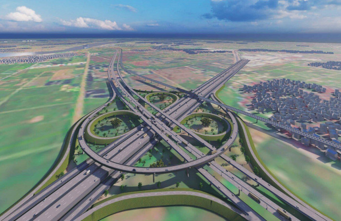 Dự án Vành đai 4 - Vùng Thủ đô có tổng mức đầu tư hơn 85.813 tỷ đồng, dài 112,8km đi qua 3 tỉnh, thành phố là Hà Nội, Hưng Yên, Bắc Ninh, gồm 7 dự án thành phần. Trong đó, dự án PPP thành phần 3 (đầu tư xây dựng đường Vành đai 4) có tổng mức đầu tư hơn 55 nghìn tỷ đồng, được thiết kế rộng nhất lên tới 14 làn xe, 8 nút giao khác mức trên tuyến.