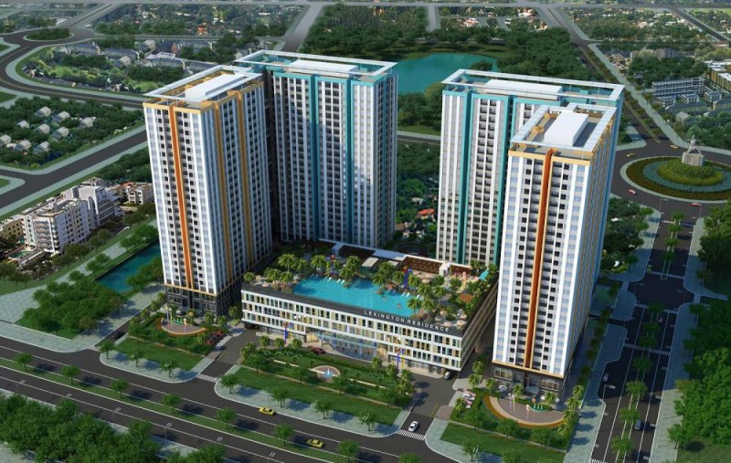  Phối cảnh tổng thể dự án căn hộ Lexington Residence