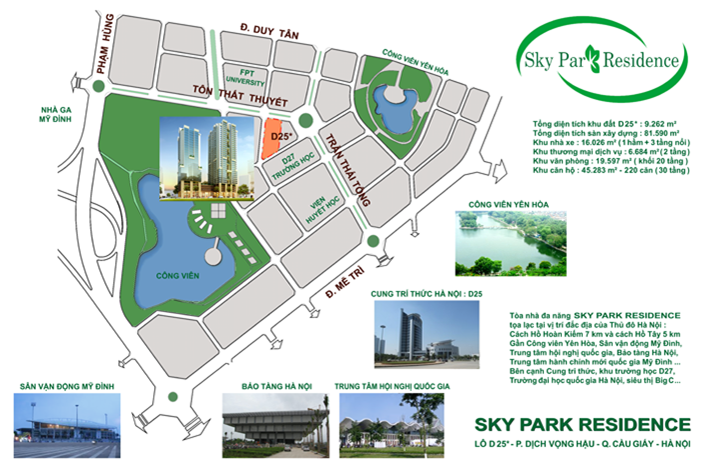 Vị Trí Đắc Địa Chung Cư Sky Park Residence