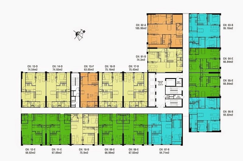 Thiết kế tòa CT1 Eco Green City Nguyễn Xiển