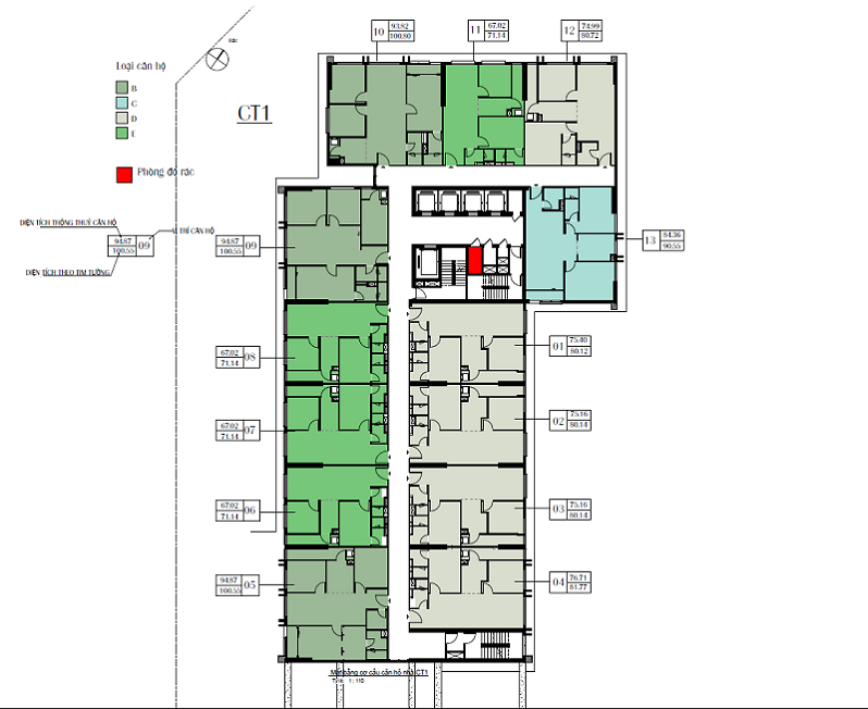 Thiết kế tòa CT1 Eco Green City Nguyễn Xiển