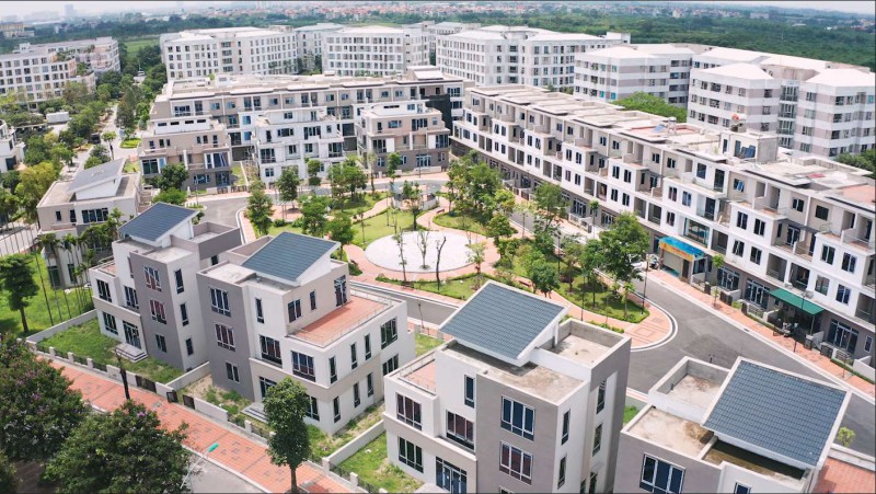 Hình ảnh thực tế khu biệt thự Lan Viên Villa tháng 7/2021