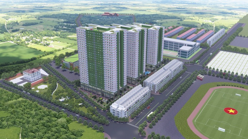 Phối cảnh dự án nhà ở xã hội IEC Residences Thanh Trì