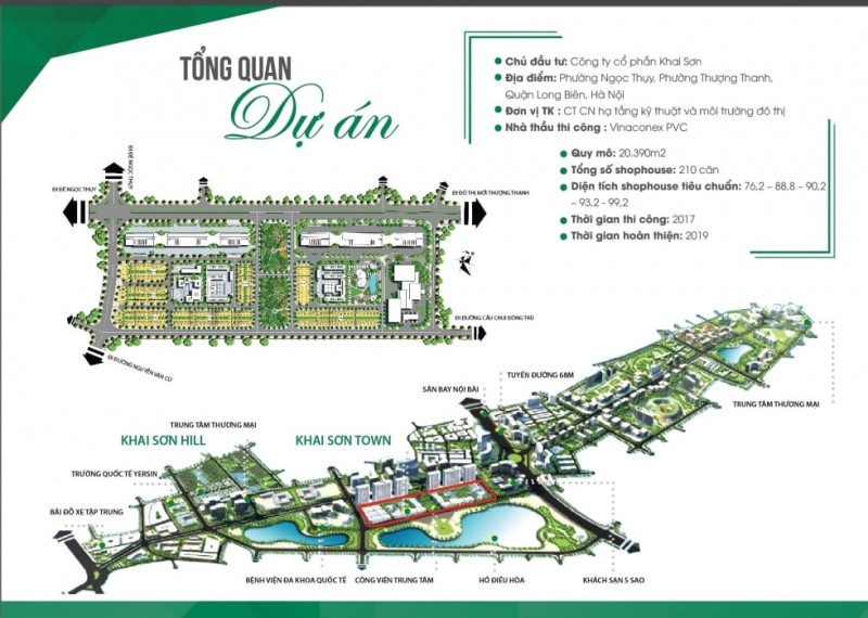 Mặt Bằng Dự Án Khu Đô Thị Khai Sơn City - Long Biên