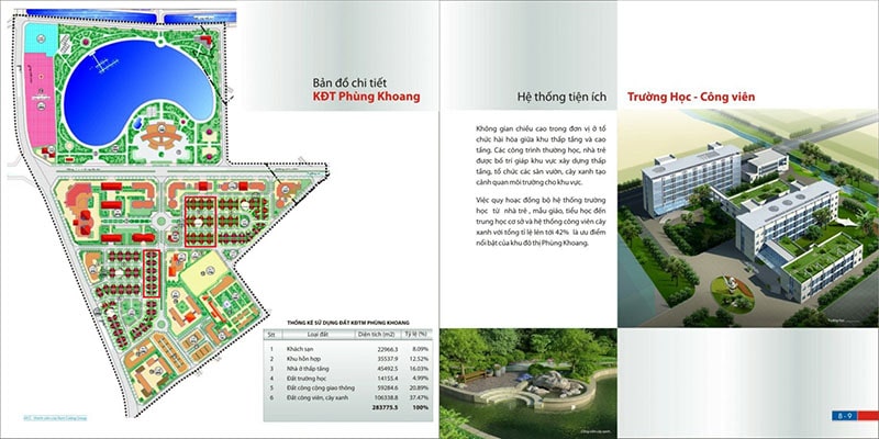 Liên kết vùng biệt thự khu đô thị Phùng Khoang