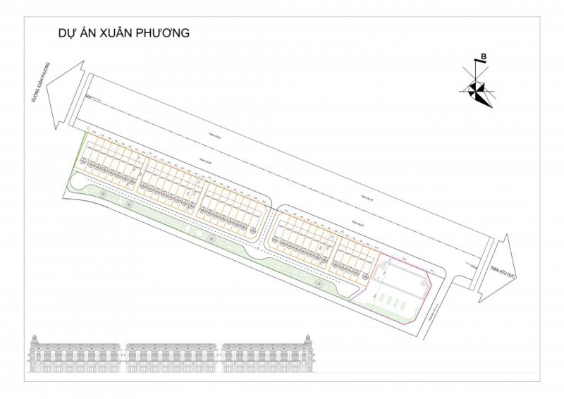 Mặt bằng tổng thể dự án Louis City Xuân Phương