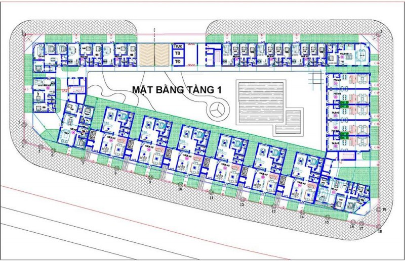 Mặt bằng tầng 1