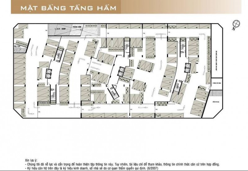 Mặt bằng tầng hầm 