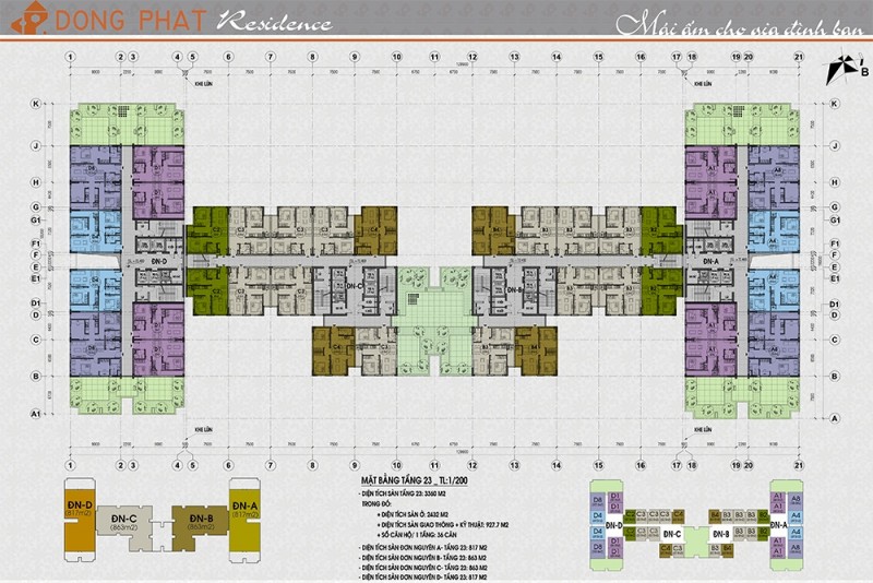 Mặt bằng tổng thể dự án Đồng Phát Residene