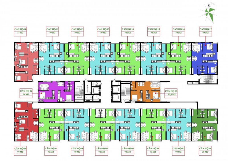 Mặt bằng dự án nhà ở xã hội IEC Residences Thanh Trì