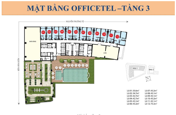 Mặt bằng tầng 3