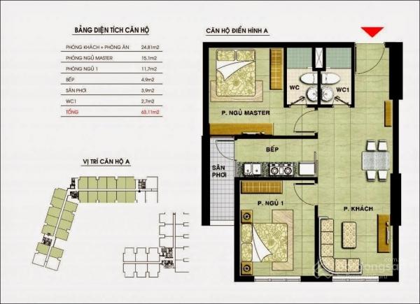 Mặt bằng thiết kế dự án Léman Luxury Apartments