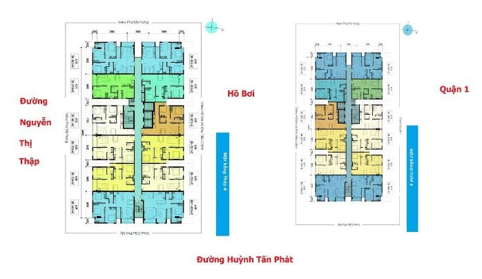 Mặt bằng tầng điển hình dự án Luxcity quận 7