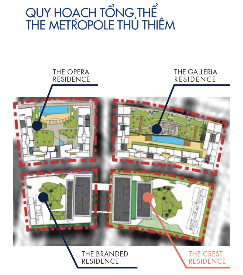 Quy hoạch tổng thể dự án The Metropole