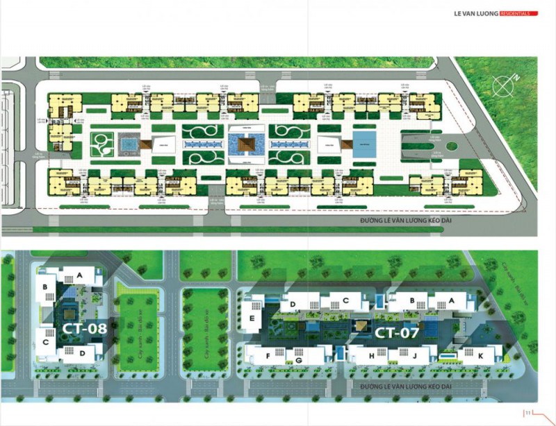 Mặt bằng tổng thể Dự Án Chung cư Lê Văn Lương Residentials