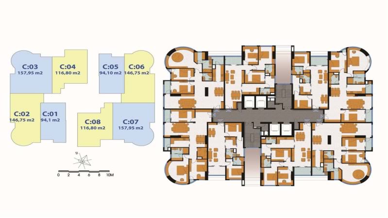 Mặt bằng tổng thể dự án căn hộ chung cư Sky89 Quận 7