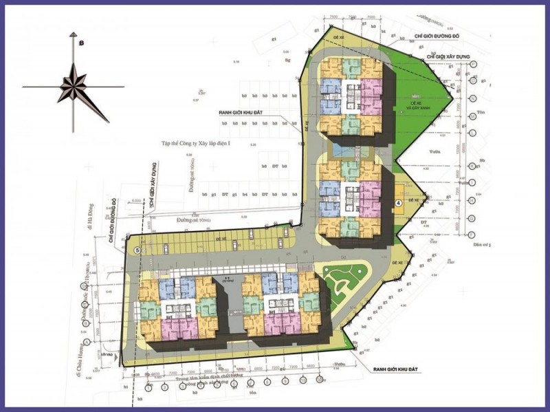 Mặt bằng tổng thể Chung Cư PCC1 Complex