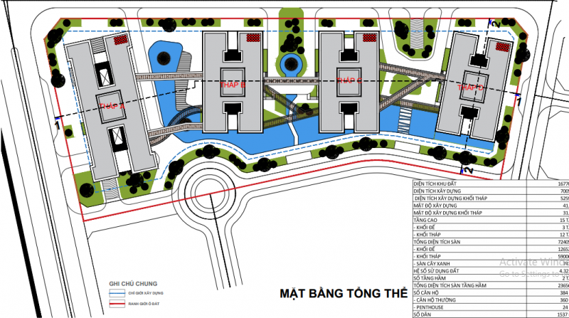 Mặt bằng tổng thể dự án