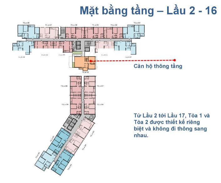 Mặt bằng dự án The Krista quận 2