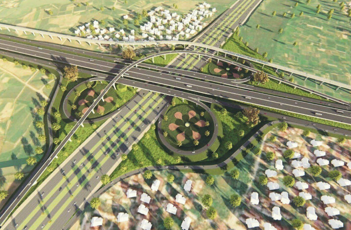 Nút giao Nội Bài - Hạ Long hoàn chỉnh sẽ khép kín đường Vành đai 4 có quy mô 4 làn xe cao tốc