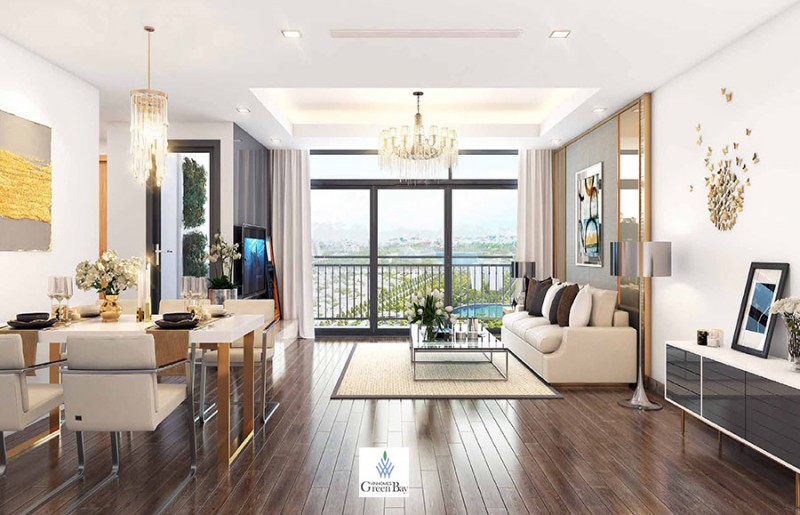  Phong cách nội thất hiện đại và sang trọng căn hộ chung cư Green Bay Mễ Trì.