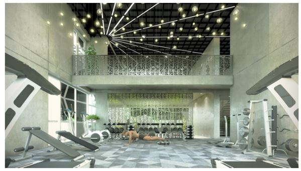 Phòng tập gym 2 lầu