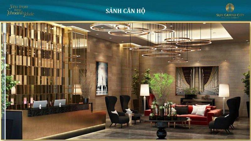 Sảnh căn hộ Sun Grand City 69B Thụy Khuê