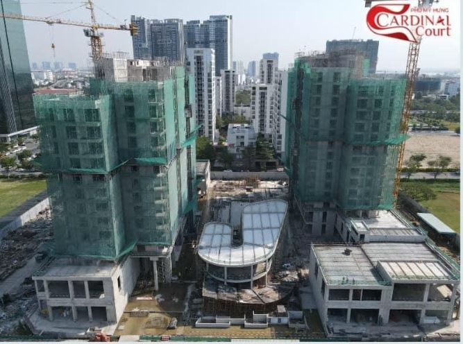 Ảnh tiến độ dự án Cardinal Court tháng 2/2023