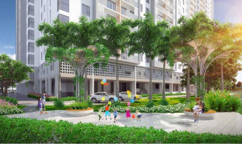 Khu công viên nội khu Dự án Căn hộ Lux Riverview Quận 7