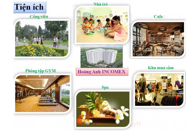 Tiện ích nội khu tại dự án Căn hộ Incomex