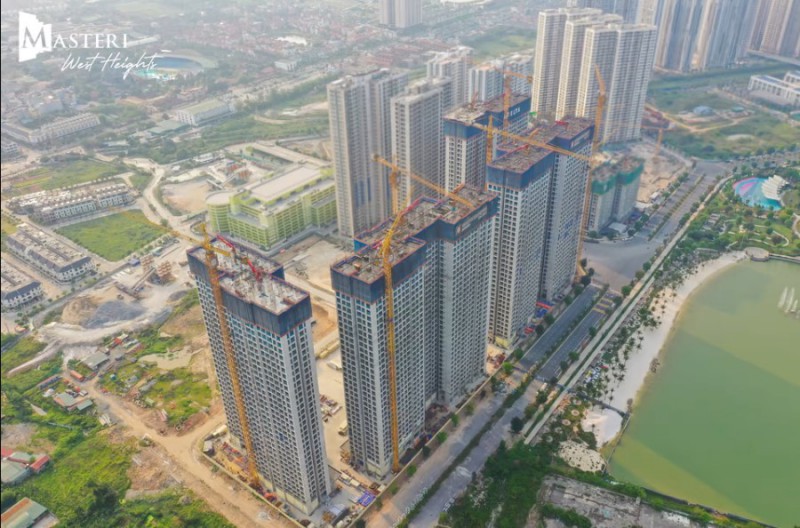 Tiến độ dự án Masteri West Heights cập nhật tháng 4/2022